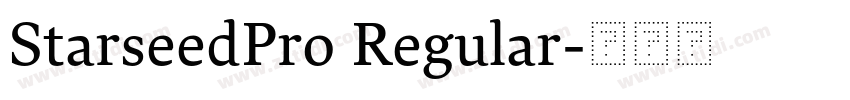 StarseedPro Regular字体转换